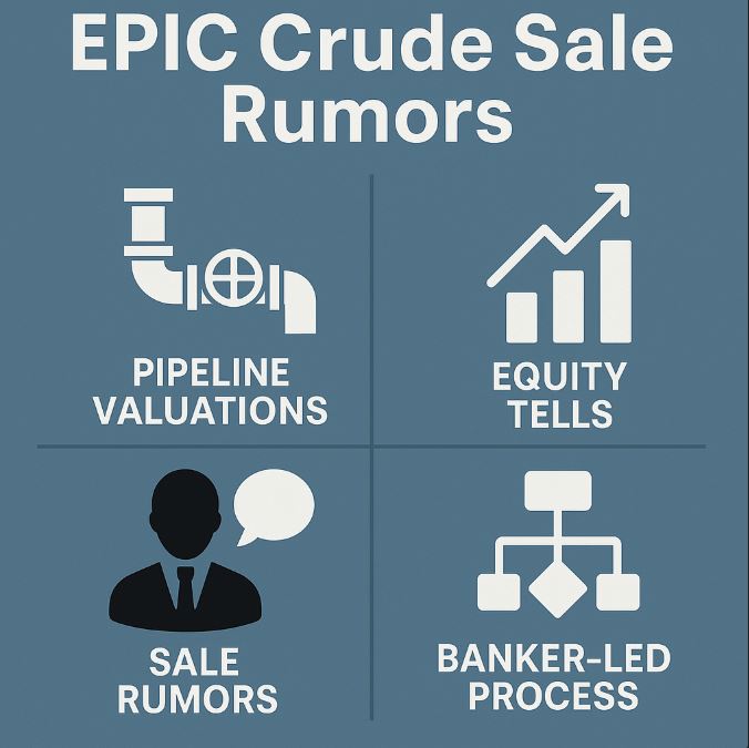 EPIC Crude Sale Rumors — Pipeline Valuations and Equity Tells